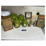 LOT OF TINS, CANISTERS