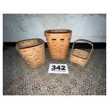 (3) LONGABERGER BASKETS