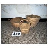 (3) LONGABERGER BASKETS