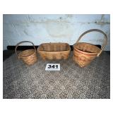 (3) LONGABERGER BASKETS