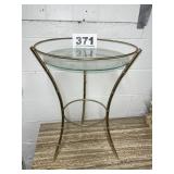 DECORATIVE GLASS TOP TABLE