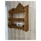 FOLK ART TYPE SCROLL CUT SHELF