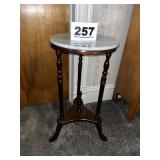 MARBLE TOP LAMP STAND