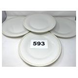 (4) LENOX BUTLER'S PANTRY DINNER PLATES