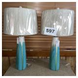 PAIR OF DECORATIVE LAMPS - NEW