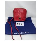 DOONEY & BOURKE RED PURSE W/STRAP & BAG