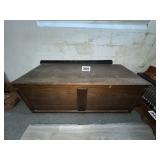 OAK LARGE CHEST W/CONTENTS