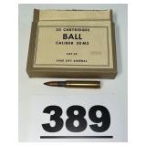 (12) 30-M2 ROUNDS (NO SHIPPING THIS LOT)