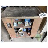 ROLLING CART W/MISC FASTENERS
