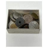 SM BOX MIXED LOT OF FOREIGN COINS