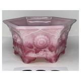 HEXAGONAL ROSALINE FOOTED BOWL