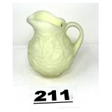 FENTON CUSTARD SATIN GLASS CUSTARD PITCHER