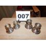 2 STERLING SILVER WEIGHTED CANDLE HOLDERS