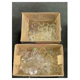 Wine Glass Lot, 2 boxes, various sizes and styles