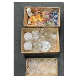 Glassware, 3 Lots, Various Mixed Items: s