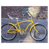 JC Penny Swinger Vintage Yellow Bicycle