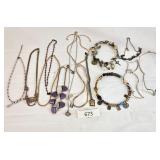 Collection Costume Jewelry Choker Necklaces