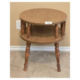 Formica Veneer 20" Round Side Table