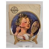 Norman Rockwell Making Believe At The Mirror Plate