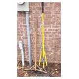 Squeegee - Pruner & Two Garden Rakes