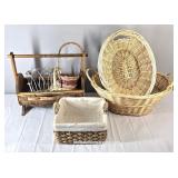 Collection of Wire & Woven Baskets