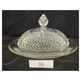 Indiana Glass Butter - Cheese Dish & Dome