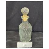 Avon Clear Glass Beverage Decanter & Stopper