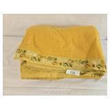 Fiberwoven Vintage Yellow Soft Twin Blanket