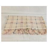 Fringed Cotton Throw - Minor Rust Stains