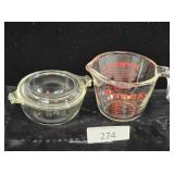 Pyrex Clear Glass Dish & Measuring Cup