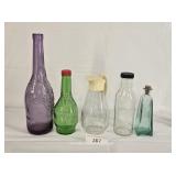 Mixed Lot Various Glass Bottles & Containers