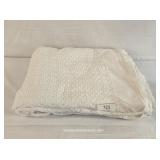 White Cotton Twin Blanket - USA