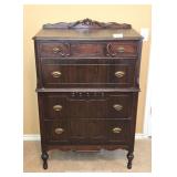 Antique Highboy Chest Of Drawers