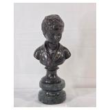 Bronze Finish Bust of Young Boy Andrea by Sadek