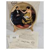 Norman Rockwell Flirting In The Parlor Plate