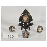 Small Set of Framed Victorian Portraits