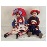 Danbury Mint Kelly RuBert Raggedy Ann & Andy Dolls