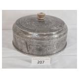 Aluminum Cake Plate Topper w/ Wood Handle