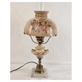 Vintage Pink Electric Hurricane Style Lamp