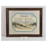Footprints of God Framed Print