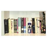 Shelf of Mixed Hardback & Softcover Books