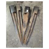 Four Steel 4X4 Post Holders