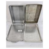 Two Aluminum Cake Pans - One Cover One Cooling
