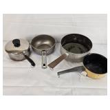 Mixed Lot Sauce Pans Revere Ware Farberware