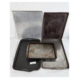 Mixed Lot Five Baking Sheets
