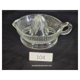 Clear Glass Citrus Juicer