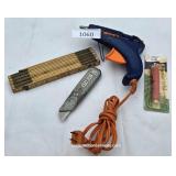 Glue Gun Folding Ruler Box Cutter