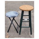Wood & Metal Stools