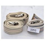 Three Heavy Cotton Adjustable Belts