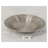 Large Stamped Aluminum Display Bowl